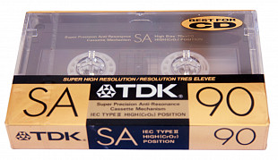 Аудиокассета TDK SA 90 Type 2 High (CrO2) position