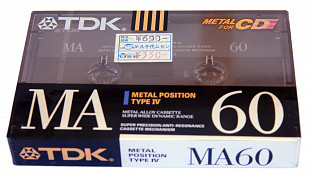 Аудиокассета TDK MA60 Metal Postition Type IV