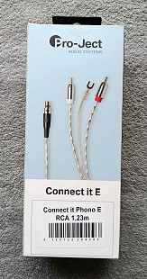 Кабель Pro-Ject Connect it Phono E RCA 1.23m (фоно кабель с клемой "земля")