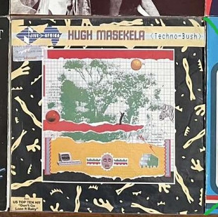 Hugh Masekela – Techno-Bush (26-й альбом), 1984, 6.25 983, Germany (VG+, песок между треками на музы