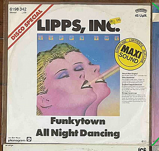 Lipps, Inc. – Funkytown / All Night Dancing (45 RPM, Maxi-Single), 1980, 6198 342, Germany (ЕХ/ЕХ+)