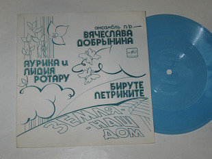 Пластинка-флекси ЗЕМЛЯ - НАШ ДОМ ансамбль Добрынина, Мазаев, Петриките, Ротару, Черемош (1984) Nm