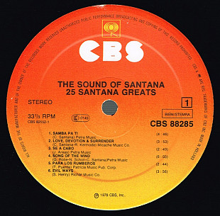 Santana ‎– 25 Hits