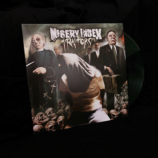 Misery Index - Traitors (custom marbled emerald green with black marble vinyl)