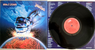 JUDAS PRIEST RAM IT DOWN ( CBS 461108 1 A2/B2 ) MERCH , PROMO STAMP 1988 ENGL