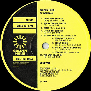 Donovan – Golden Hour Of Donovan
