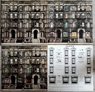 LED ZEPPELIN PHYSICAL GRAFFITI ( SWAN SONG SSK 89400 A1/B2/C/D ) ORIGINAL COVER with CUT WINDOW 1