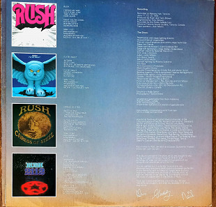 Rush"All The World's A Stage" 2LP