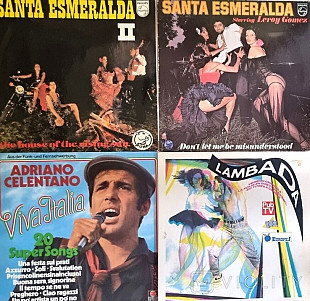 К24 Винил - Adriano Celentano - Esmeralda- Kaoma- 12" LP - vinyl 5 шт