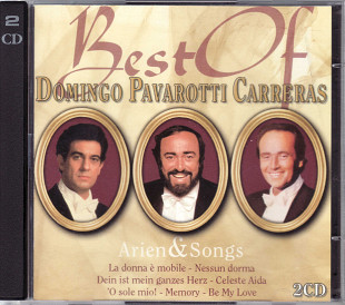 Best of Domingo Pavarotti Carreras. Arien & Songs. 2 x CD (Germany)
