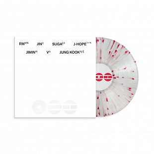 BTS - Arirang (2026) English Names Deluxe Version — Clear Red Splatter Vinyl + Turntable Slipmat