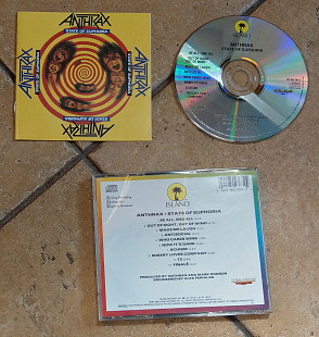 ANTHRAX State Of Euphoria (CD Island Records)