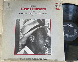 Earl Hines – Here Is Earl Hines At His Rare Of All Rarest Performances ( Iyaly ) JAZZ LP