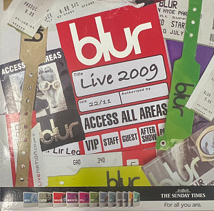 Blur – Live 2009 ( UK ) Cardboard sleeve