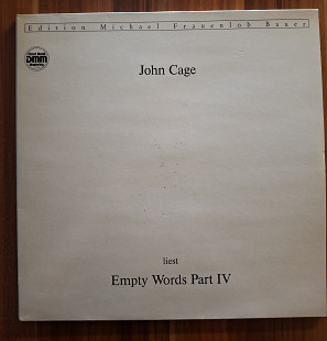 John Cage - Empty Words Part IV 2 LP NM/NM-