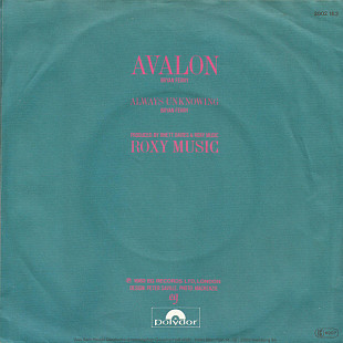 ROXY MUSIC 7" «Avalon/Always Unknowing» ℗1982