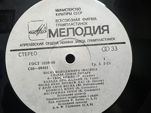Пісні В.Івасюка співає С.Ротару