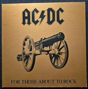 AC/DC 81 "For Those About To Rock We Salute You" USA Vinyl Nm-