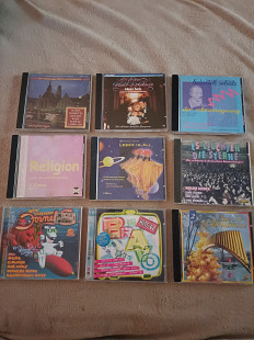 Лот із 9 оригінальних CD — збірки, класика, різдвяна музика, Schlager, Eurodance