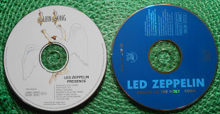 БЕЗ ОБЛОЖЕК. Продаётся одним лотом. Led Zeppelin - Houses Of The Holy 1973/Coda 1982 и Presence 1976