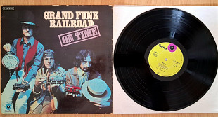 GRAND FUNK RAILROAD ON TIME ( LIME CAPITOL with VIOLET POINT 1c062-80249 a1/b1 ) 1969 GER