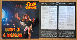 OZZY OSBOURNE ( BLACK SABBATH ) DIARY OF A MADMAN ( JET. 237 A1/B1 ) 1981 HOLL