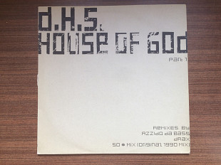 Музыкальная пластинка "D.H.S. ‎– House Of God (Part 1)" [Club Tools] [0132590CLU]