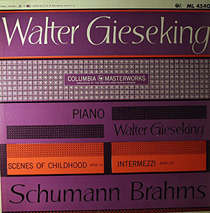 Walter Gieseking - Schumann Brahms (LP, Album, Mono)