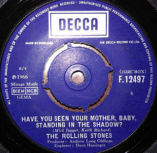 The Rolling Stones ‎– Have You Seen Your Mother, Baby, Standing In The Shadow?