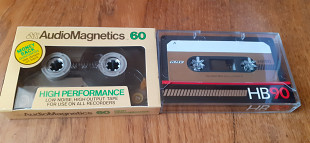 Аудіо касети KMC HB90 CrO2, Audiomagnetics 60 Fe.