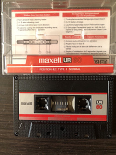 MAXEL UR 60.Редкая из Европы