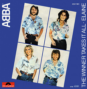 ABBA - The Winner Takes It All / Elaine (1980) NM- 7" 45 RPM Single