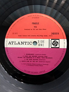 LP Yes Fragile UK