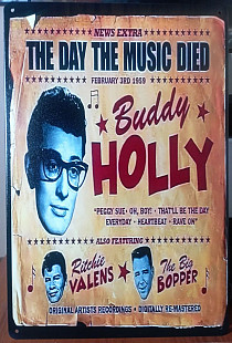 Табличка (настенная) сувенир Buddy Holly