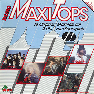 Various - Dino Maxi Tops (1985) NM- 2×LPs, Gatefold