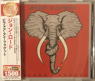 Японський CD JON LORD “Before I Forget”
