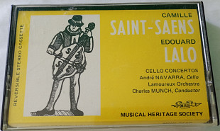 Camille Saint-Saens / Edouard Lalo / Andre Navarra- Cello Concertos. Cassette US