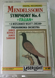 MENDELSSOHN / Philharmonia Orchestra – Mendelssohn Symphony No.4. Cassette US