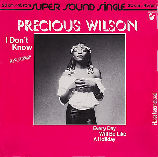 Precious Wilson - I Don't Know (Long Version) (1982) VG+ 12" Single 45 RPM