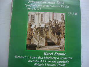 BACH SYMFONIA PRE DVOJORCHESTER ES DUR OP.18 C.1 / KAREL STAMIC KONCERT C.4 PRE DVA...