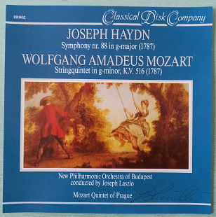 CD Josef Haydn "Symphony nr. 88"/Wolfgang Mozart "Strinquintet", Swtzerland
