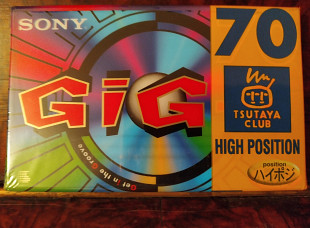 Раритетная (RARE!/New!) Аудиокассета =SONY C-70GIG2TC= (Tsutaya Club)