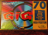 Раритетная (RARE!/New!) Аудиокассета =SONY C-70GIG2TC= (Tsutaya Club)