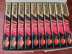 Аудиокассеты TDK D120 , 10 шт. Новые