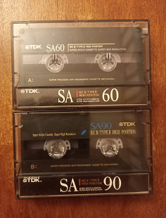 Аудиокассеты TDK SA 90-60 , 2 шт.