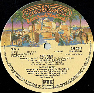 Patrick Juvet - Lady Night (1979) NM-
