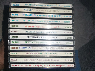 NAXOS classic класика фірмові CD Моцарт Бетховен Брамс Сент-Санс Mozart Beethoven