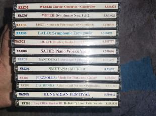 NAXOS classic класика фірмові CD Вебер Лалу Лігеті Ліст Саті Сметана Бенда