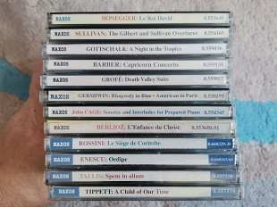 NAXOS classic класика фірмові CD Саліван Хонегер Барбер Гершвін Кайдж Россіні Берліоз