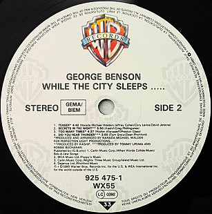 George Benson - While The City Sleeps... (1986) VG+